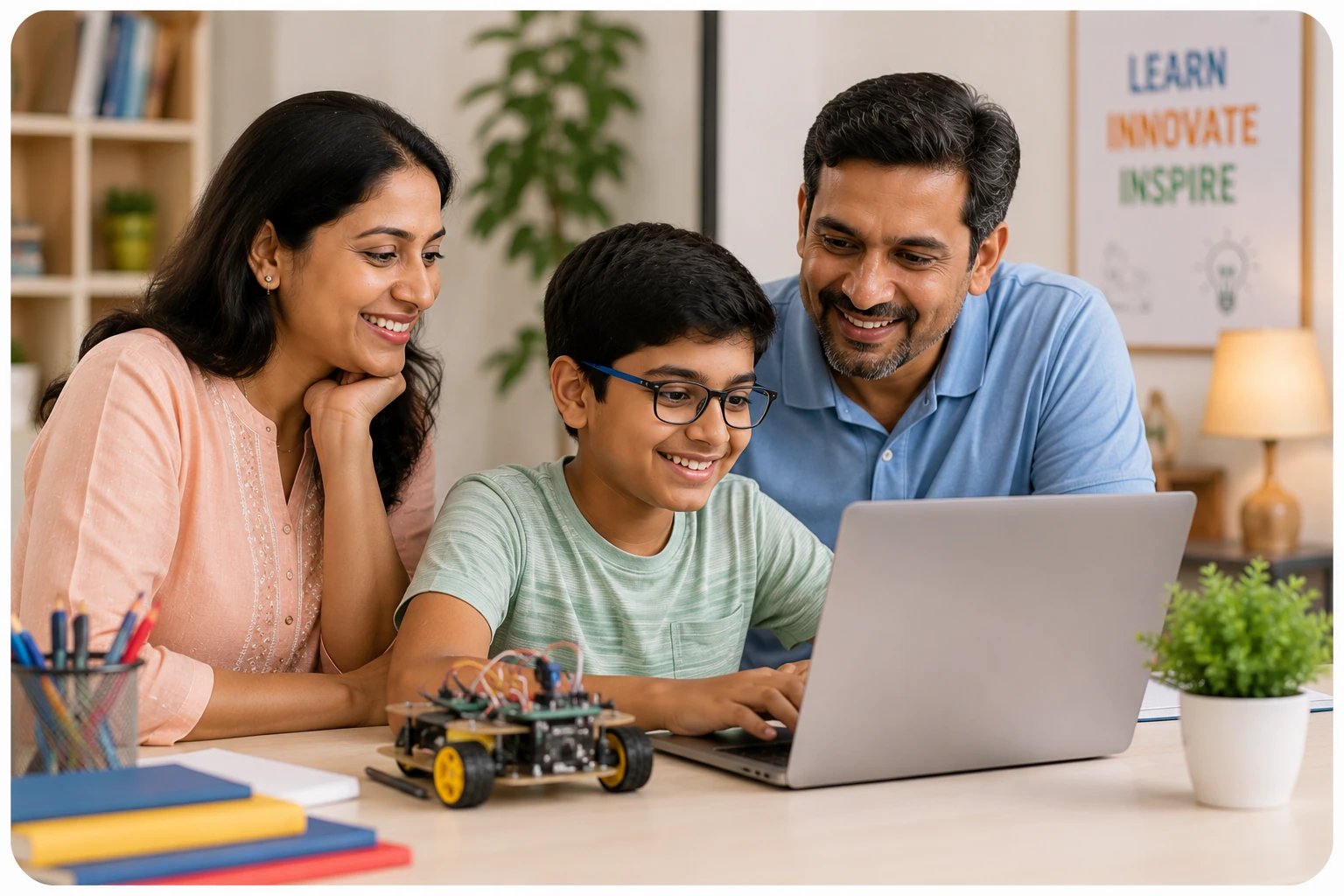Parents seeing their child become future-ready