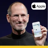 Steve Jobs with an Apple product